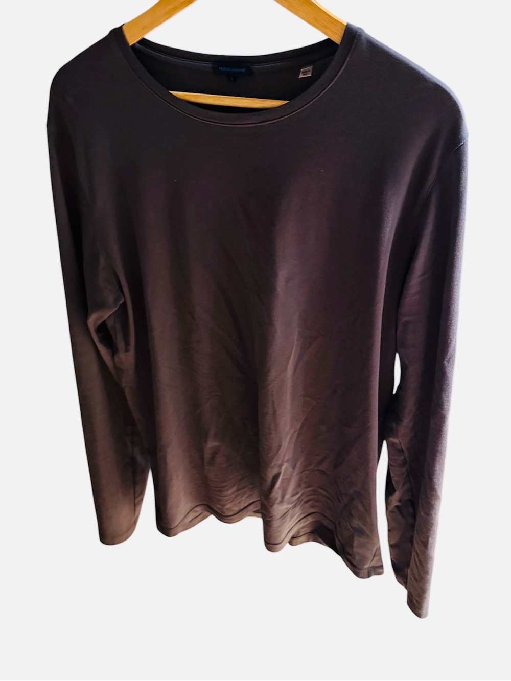 Patrick Assaraf large long sleeve t-shirt Gray